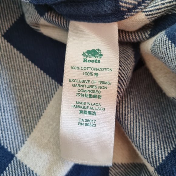 Roots Park Plaid Long Sleeve Shirt Size S - Picture 7 of 11